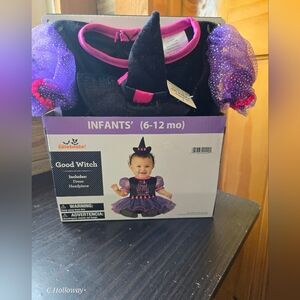 NWT Way To Celebrate Infants 6-12month Good Withc Halloween/dressup Costume